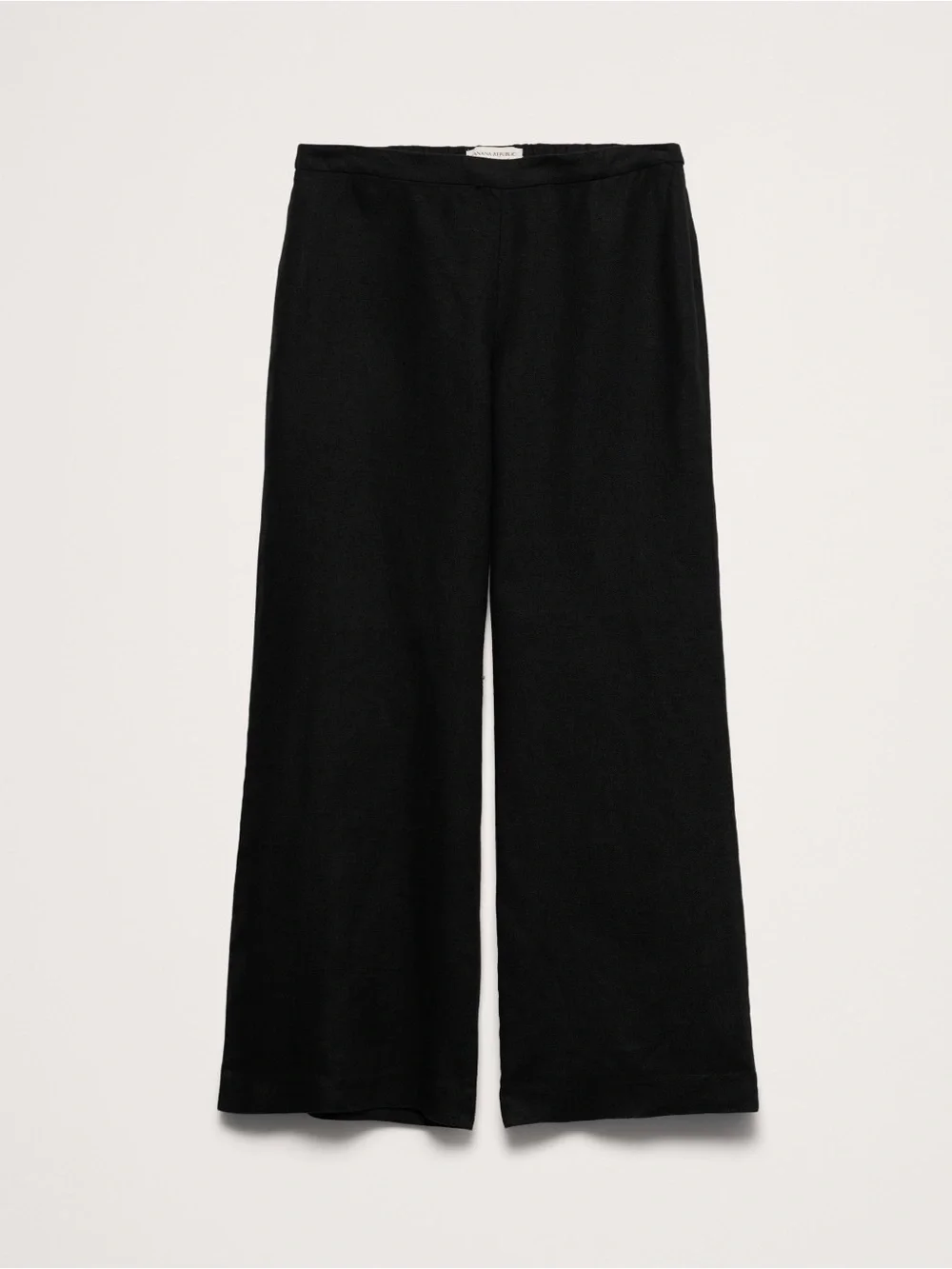 Banana Republic Mid Rise Kick Flare Linen Ankle Pant  2 Petite . Black